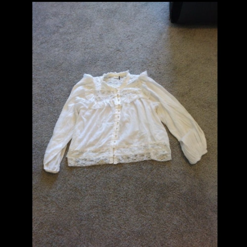 Akemi and Kin Callie Cottagecore Blouse Sz 0